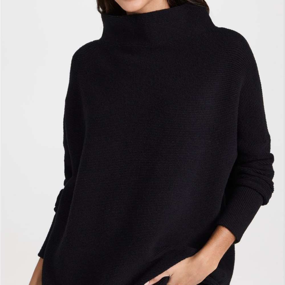 Free People Black Ottoman Slouchy Sweater Sz S - Picture 2 of 8